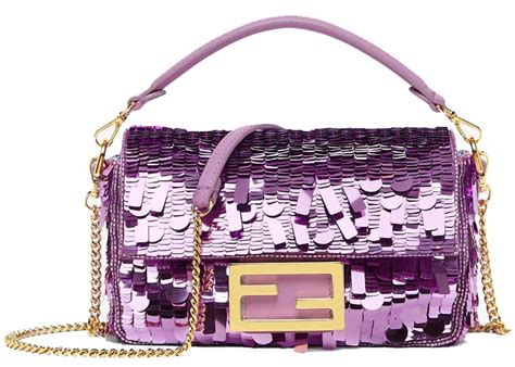 fendi sequin floral baguette|fendi baguette bag sale.